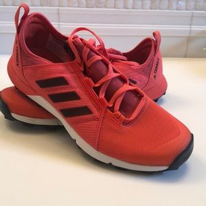 Adidas orange TERREX sneakers